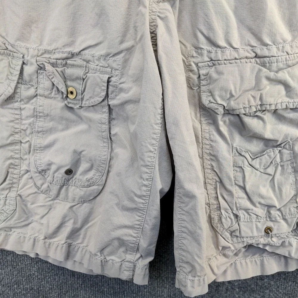 Unbranded Men's Cargo Shorts Gray Size 32-34 M 100% Cotton Pockets